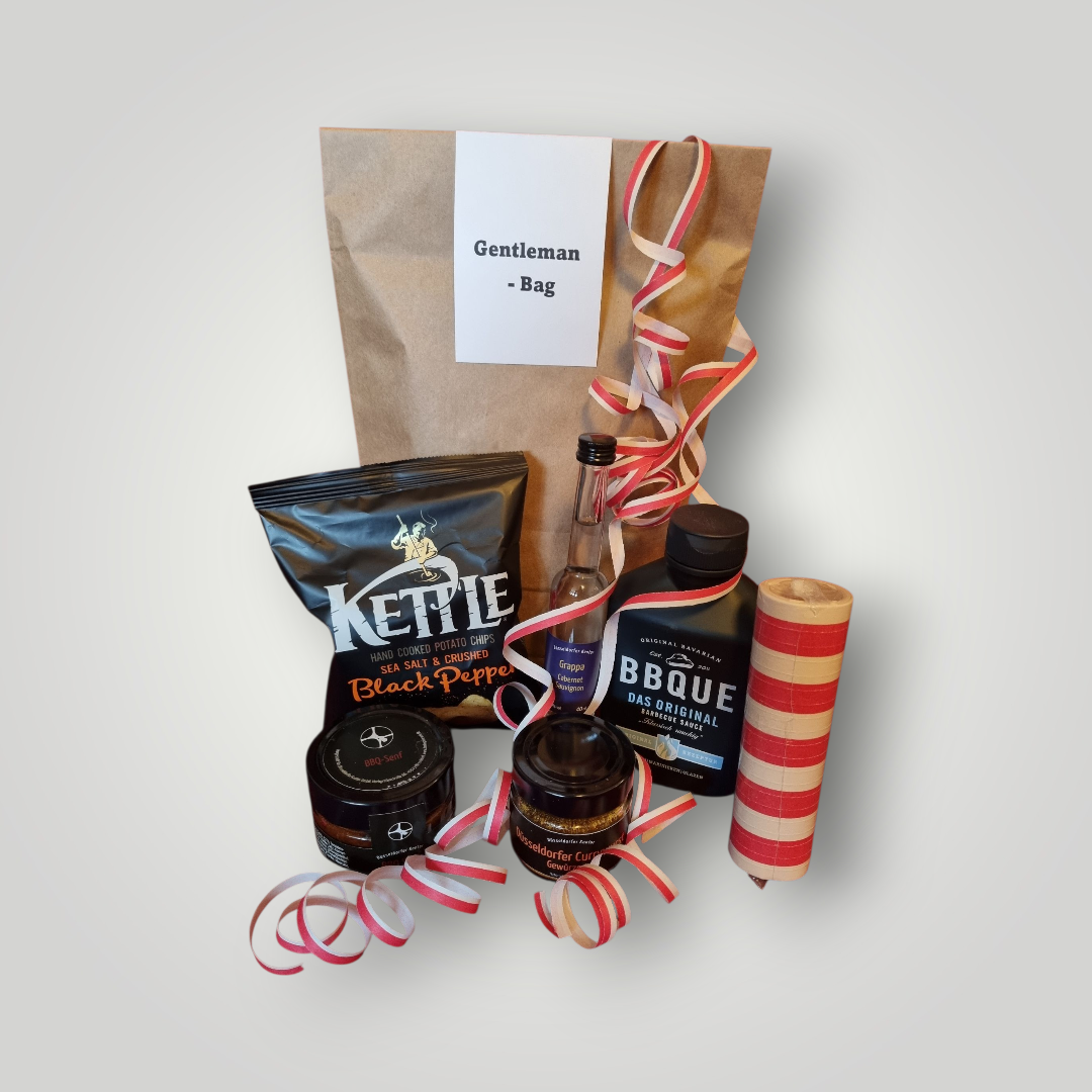 Gentleman-Bag be Happy - mit feinem Grappa / Alkohol - Düsseldorfer Kontor ❤️