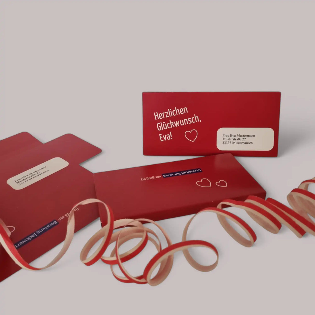 Schokolade von Lindt oder Fairtrade im Werbeschuber mit Ihrer Werbebotschaft, auch als Mailing nutzbar