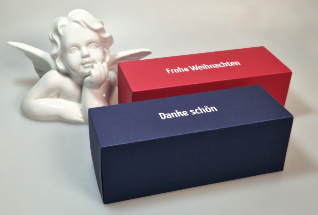 Dankepräsent, Geschenkbox, Werbeartikel zu Weihnachten, für Kunden