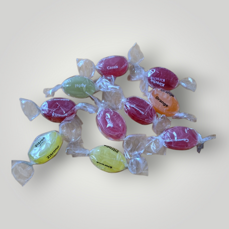 Bonbons im Werbewickel für Logo-Werbebotschaften - Düsseldorfer Kontor ❤️ 