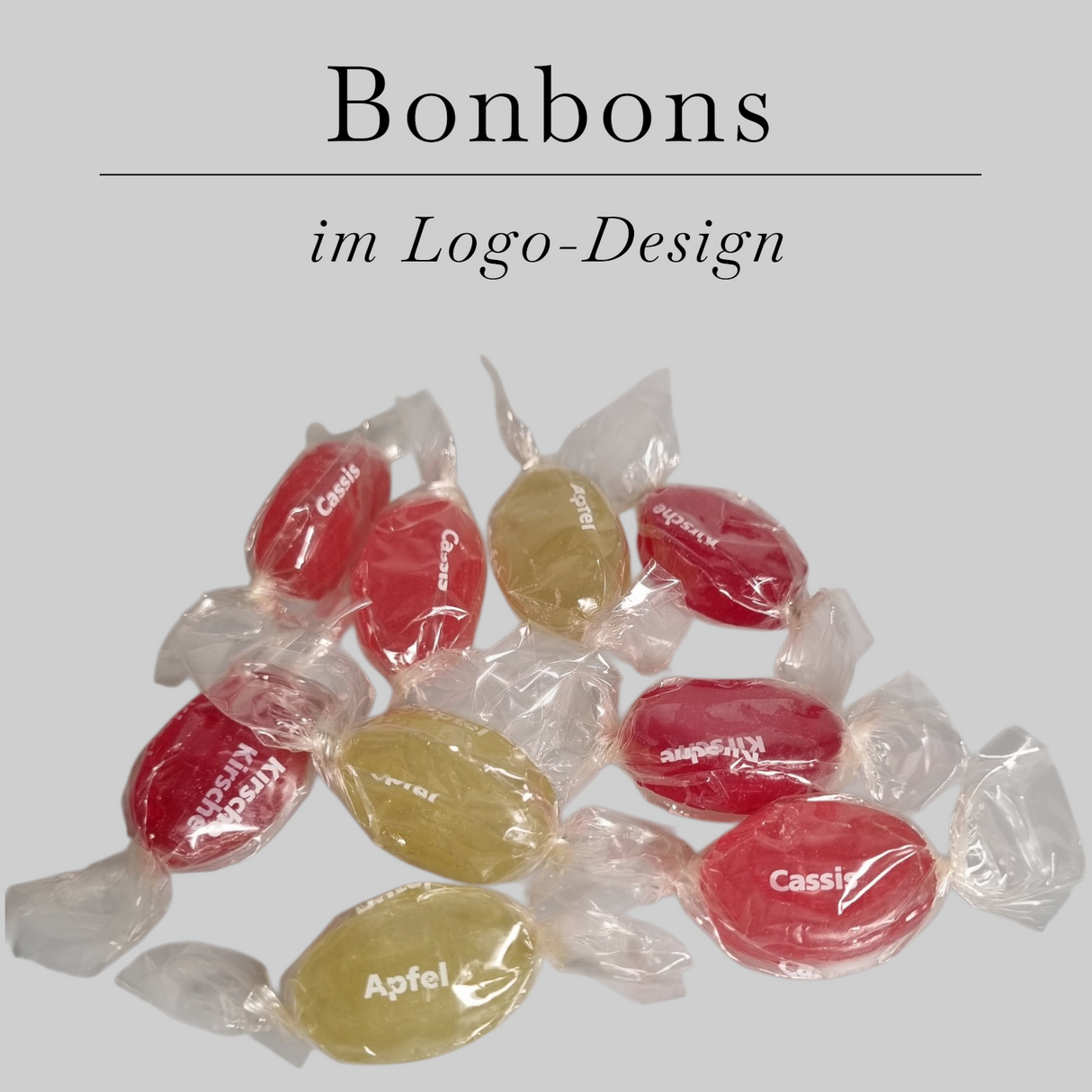 Bonbons mit treffsicherer Werbebotschaft ab 5kg