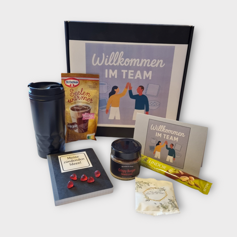 Onboarding-Box Winterzeit für Mitarbeiter – Hochwertiges Willkommensgeschenk mit Feinkost für Unternehmen